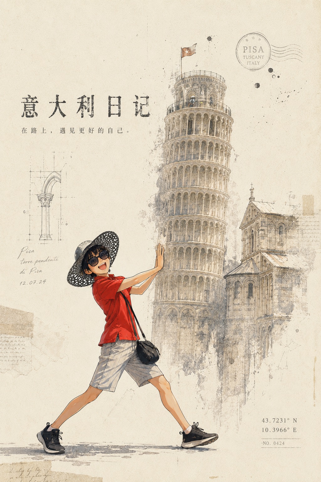 漫画《意大利日记》：在路上，遇见更好的自己。